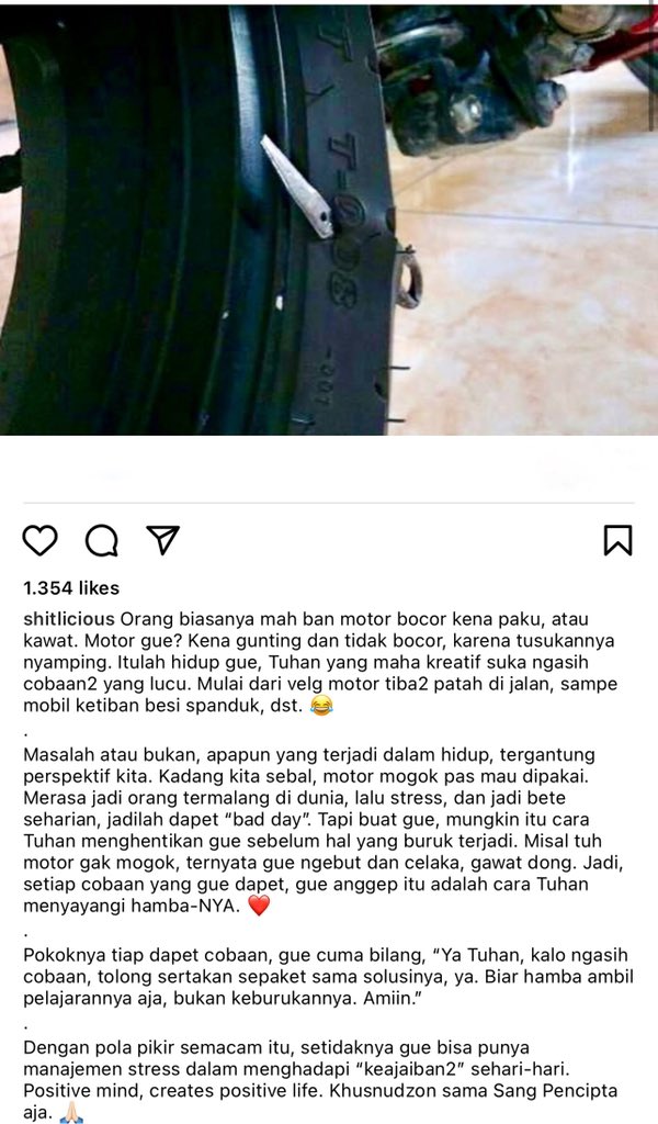 Berbaik sangka kepada Sang Pencipta.