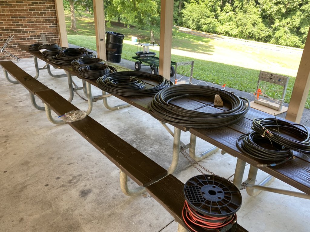 ForsythARC's tweet photo. The setup! IT BEGINS!! #ARRLFD https://t.co/2Y8MLxsxel