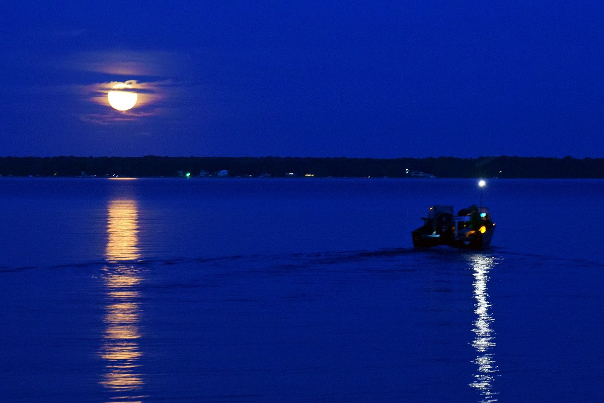 OsbergErik's tweet photo. Last night's moonrise over Otter Tail Lake. #ottertailcounty #outsideinmn #OnlyinMN https://t.co/Y9yQl8ANmp