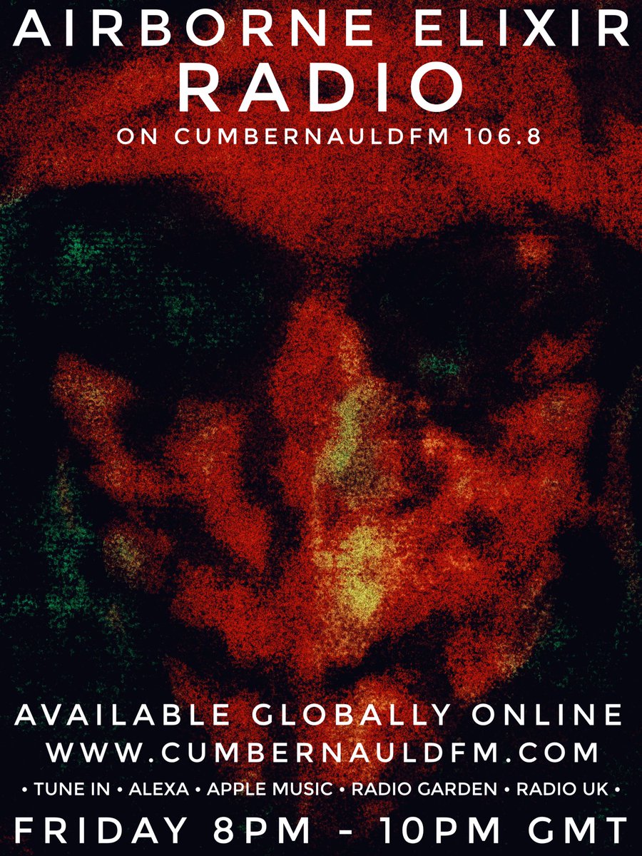 AirborneElixir's tweet photo. #AirborneElixir tonight at 8pm GMT on @CumbernauldFm with music from @AngelOlsen @antonnewcombe #BlueLivingroom #CCDust @THEVACANTLOTS @theliminanas @MargoGuryan (🥰) and much more. 

Hope you can join us from wherever you may be in the world ❤✊ https://t.co/SrD2qz7b05