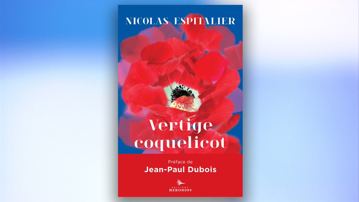 ► Le vertige des mots... notre #CoupDeCoeur de l'été ! 

Nicolas Espitalier, journaliste à <a href="/sudouest/">Sud Ouest</a> et auteur de "Vertige Coquelicot" (<a href="/EdHerodios/">Éditions Herodios</a>) sera l'invité ce soir de <a href="/melanietaravant/">Mélanie Taravant</a>.

📺Rendez-vous à 17.30 sur @France5tv !

 #Cadire #Littérature