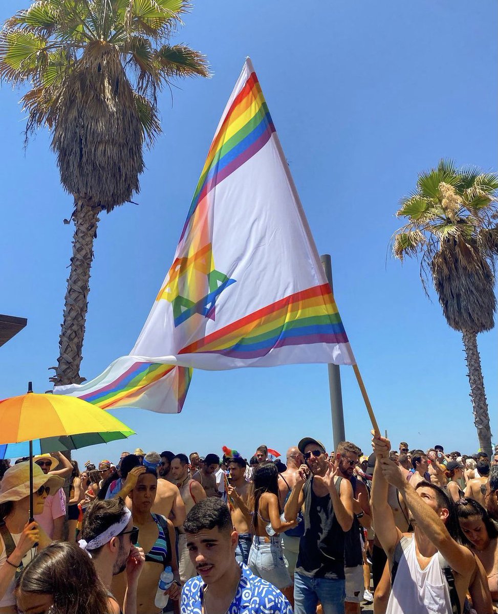 JoiceGlobal's tweet photo. Are you celebrating at Tel Aviv Pride 
📸 @alexpapalcure 

#telaviv #telavivpride #israel #lgbtjews #gaypride #lgbt #jews #jewish #jewishfood #jew #lgbtq #lgbthistorymonth #lgbtcommunity #jewishlivesmatter #jewishart #jewishlife #jewishpeople #jewishhistory #loveislove https://t.co/LFDkqcGIBf