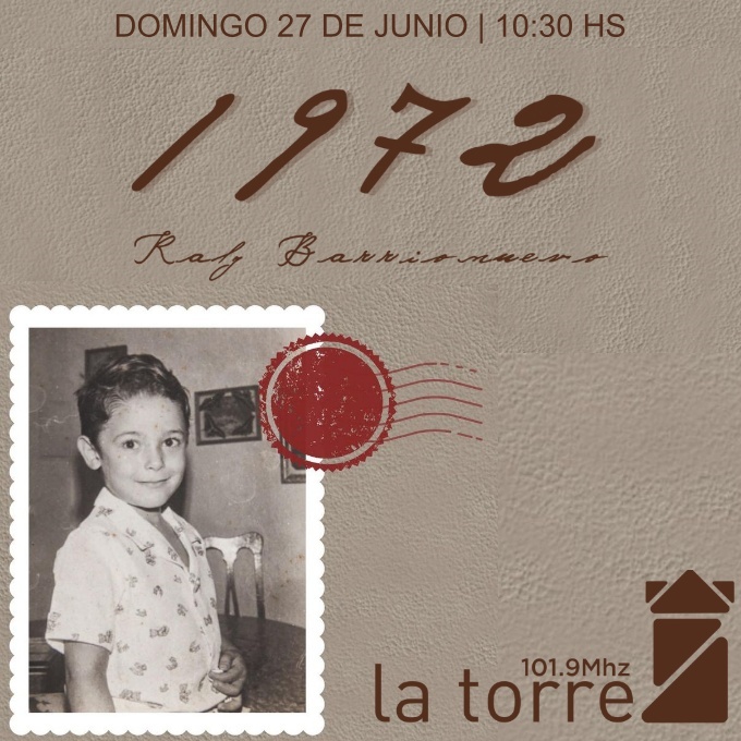 Este domingo 27/06 a las 10:30, Raly Barrionuevo presenta “1972” en Radio La Torre 101.9, el nuevo disco que canta la otra parte de su historia.

facebook.com/latorrefm101.9…