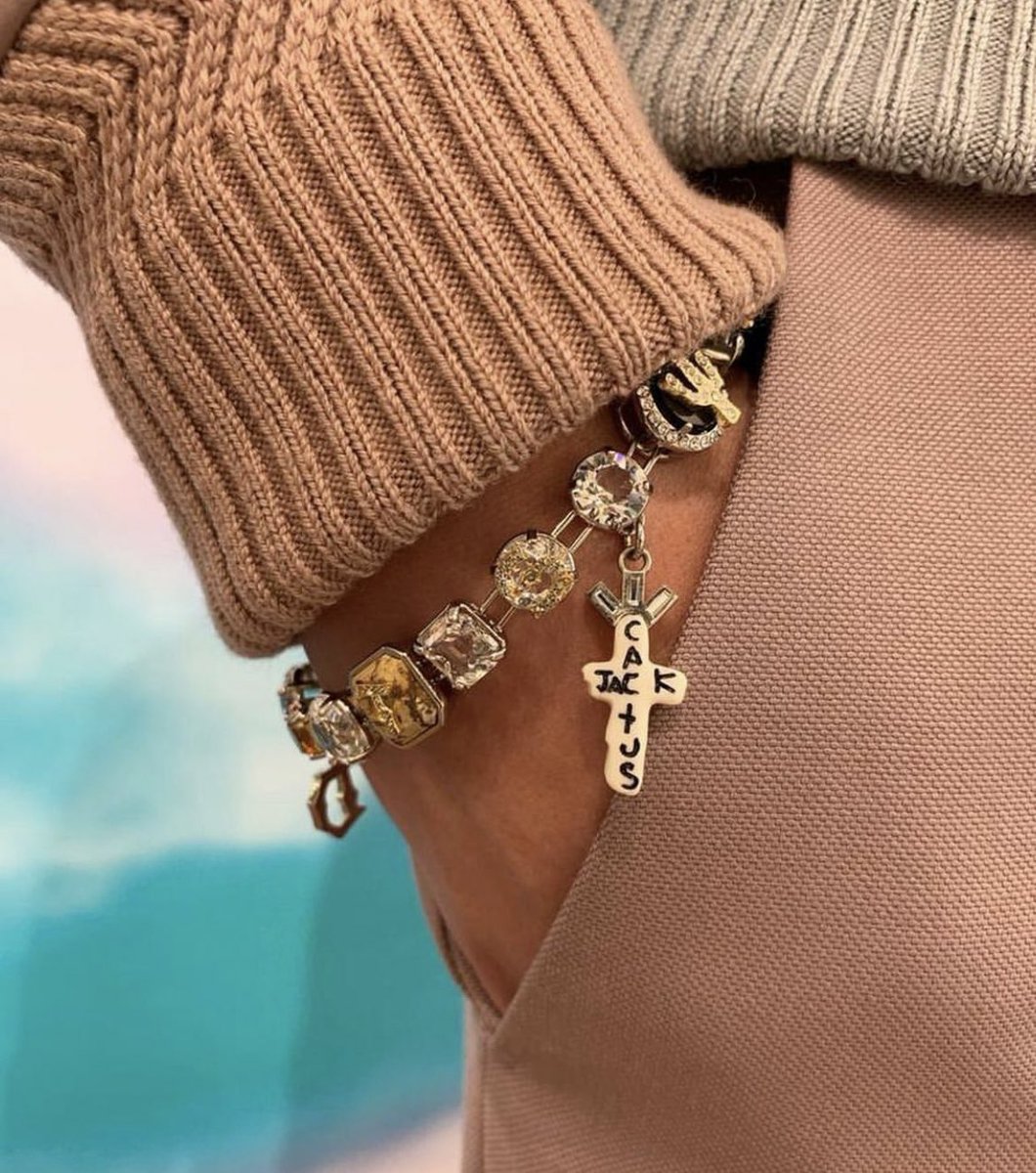 Jewelry from the Dior x Travis Scott collection 🌵🤎💚 #CactusJackDior