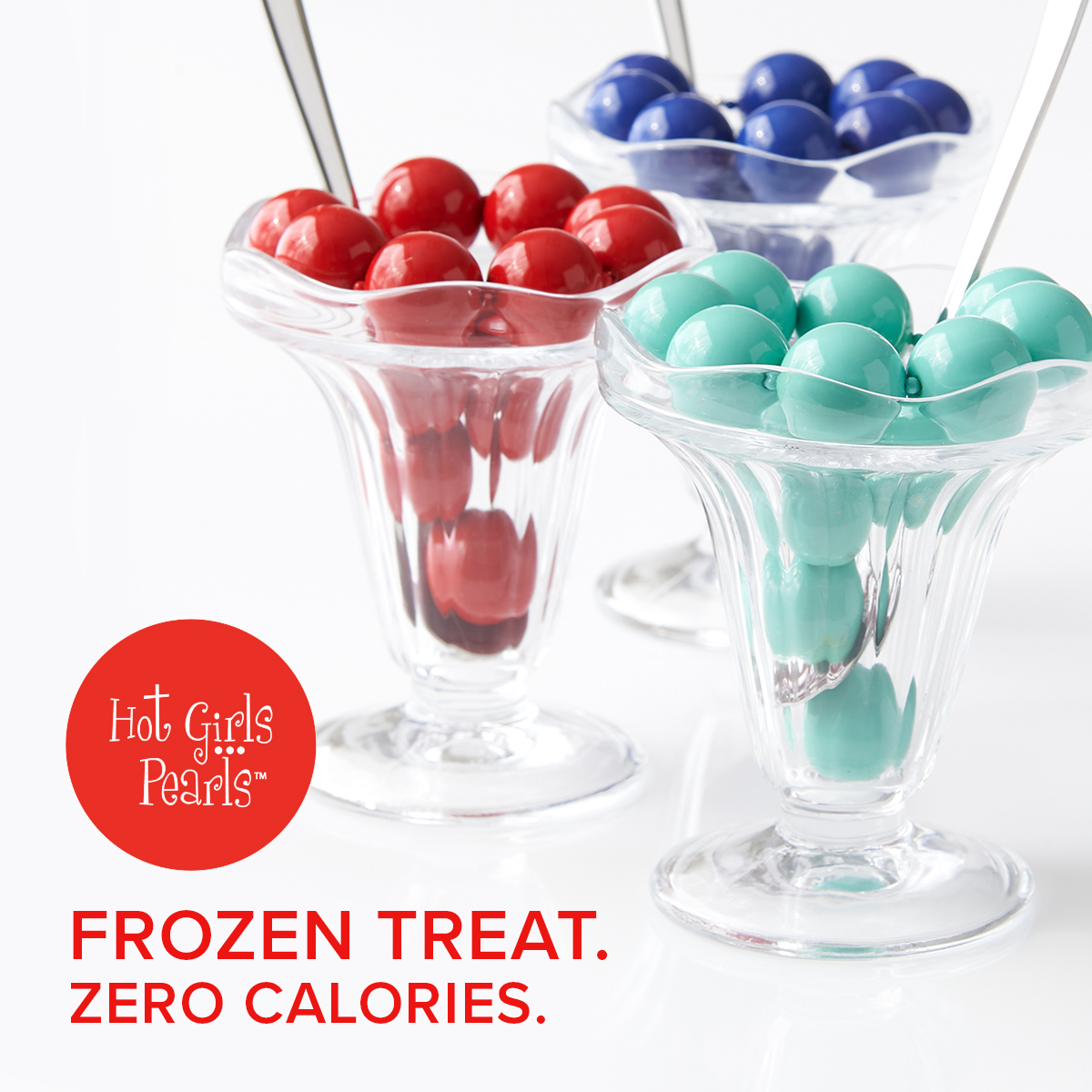 BEAT THE HEAT in a pair of Hot Girls Pearls.  Freeze them and feel the ice cold relief.