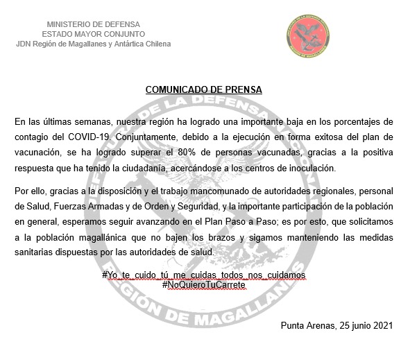 Jefatura de la Defensa Nacional Magallanes tweet media
