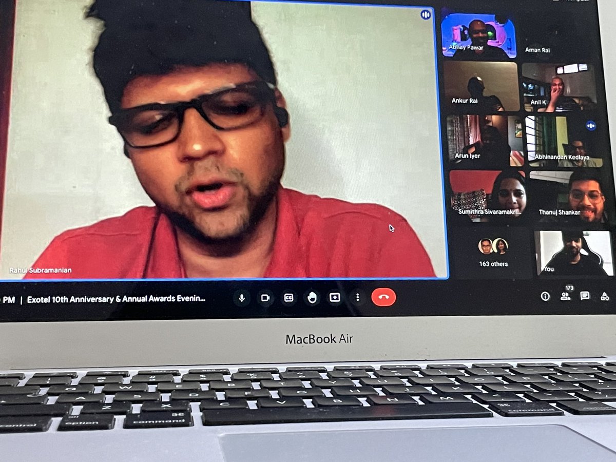 Cool surprise by <a href="/Exotel/">Exotel</a>! We had Rahul Subramanian cracking some corporate jokes to celebrate #10YearsOfExotel