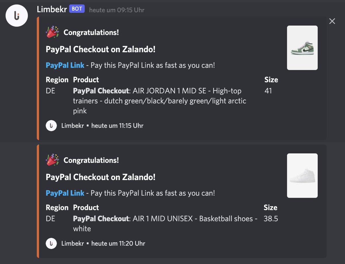 sneakerboyhedev's tweet photo. Decent success today
Script: @Limbekr 
Group: @solemates_de https://t.co/oC0y3mFKlL