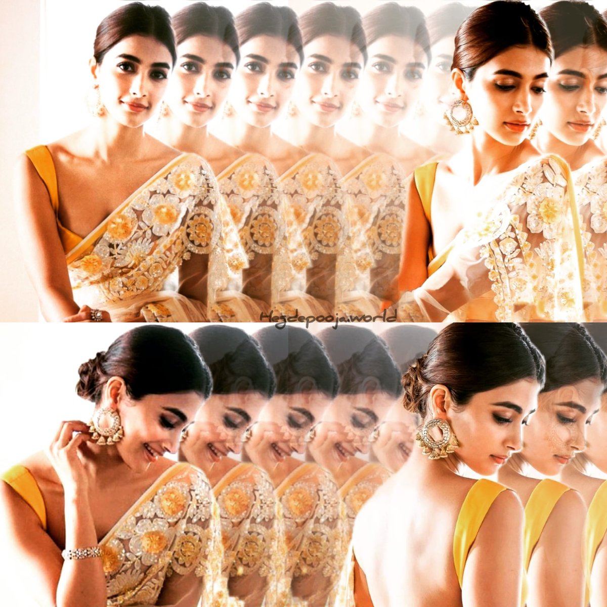 PoojaHegdeArmy's tweet photo. @hegdepooja @HegdePoojaFP Love is most special thing which make traditional Beauty 💘😉 @hegdepooja https://t.co/ho1M68KOEA