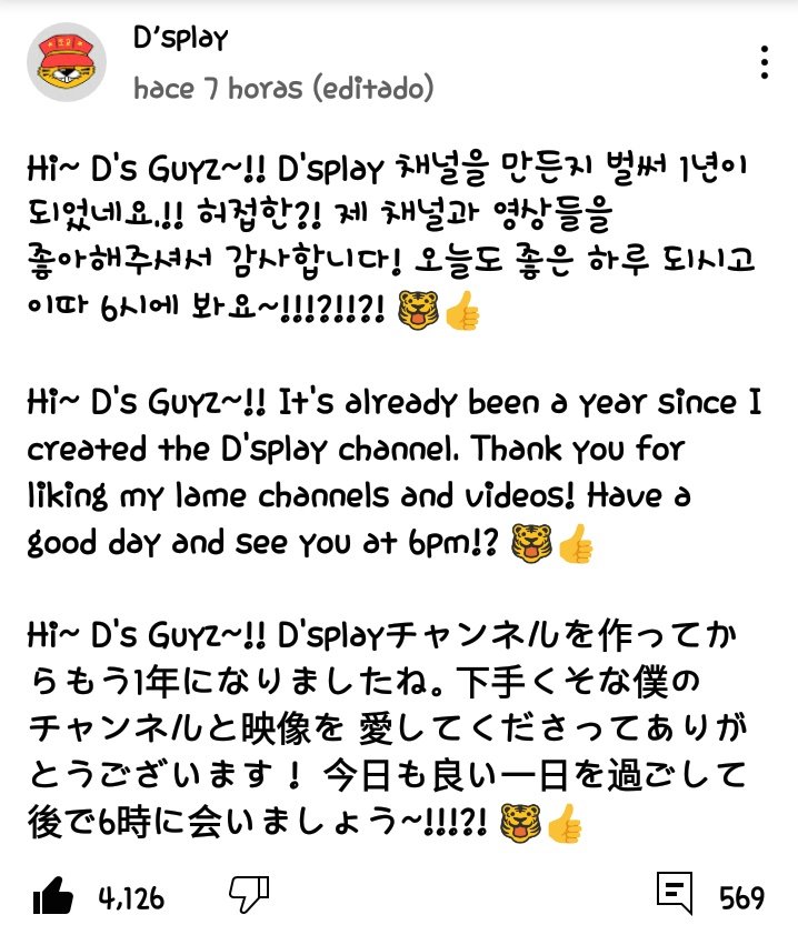 CaroLov71060745's tweet photo. congratulations mr. D'splay👏👏 by the way, I love your channel, it's not boring at all🙏 on the contrary, I laugh a lot with Michael😅
❤ thanks to you for everything😘
#1YearWithDsplay https://t.co/XYOjPq4W4l