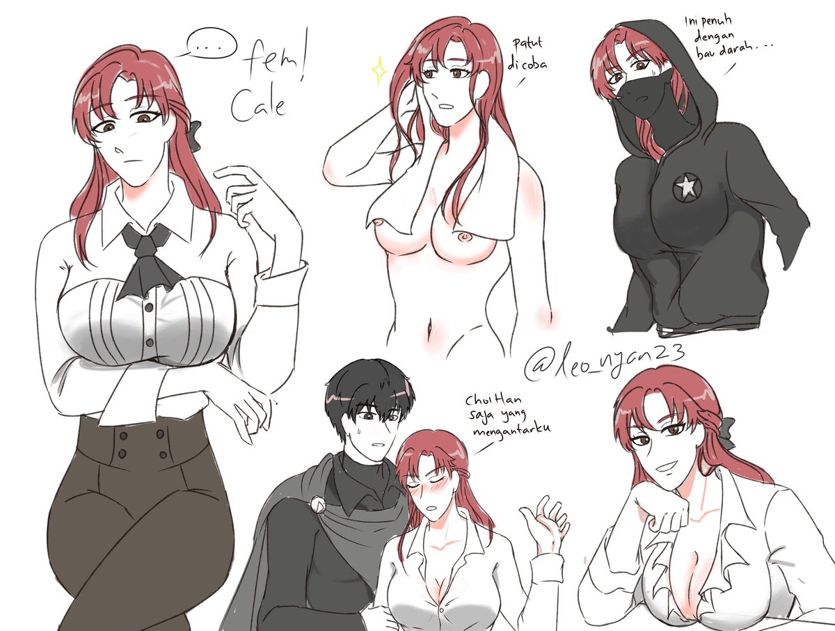 Fem!Cale with big boobs ehe 🤤

Ofc there's 최케 too :3 