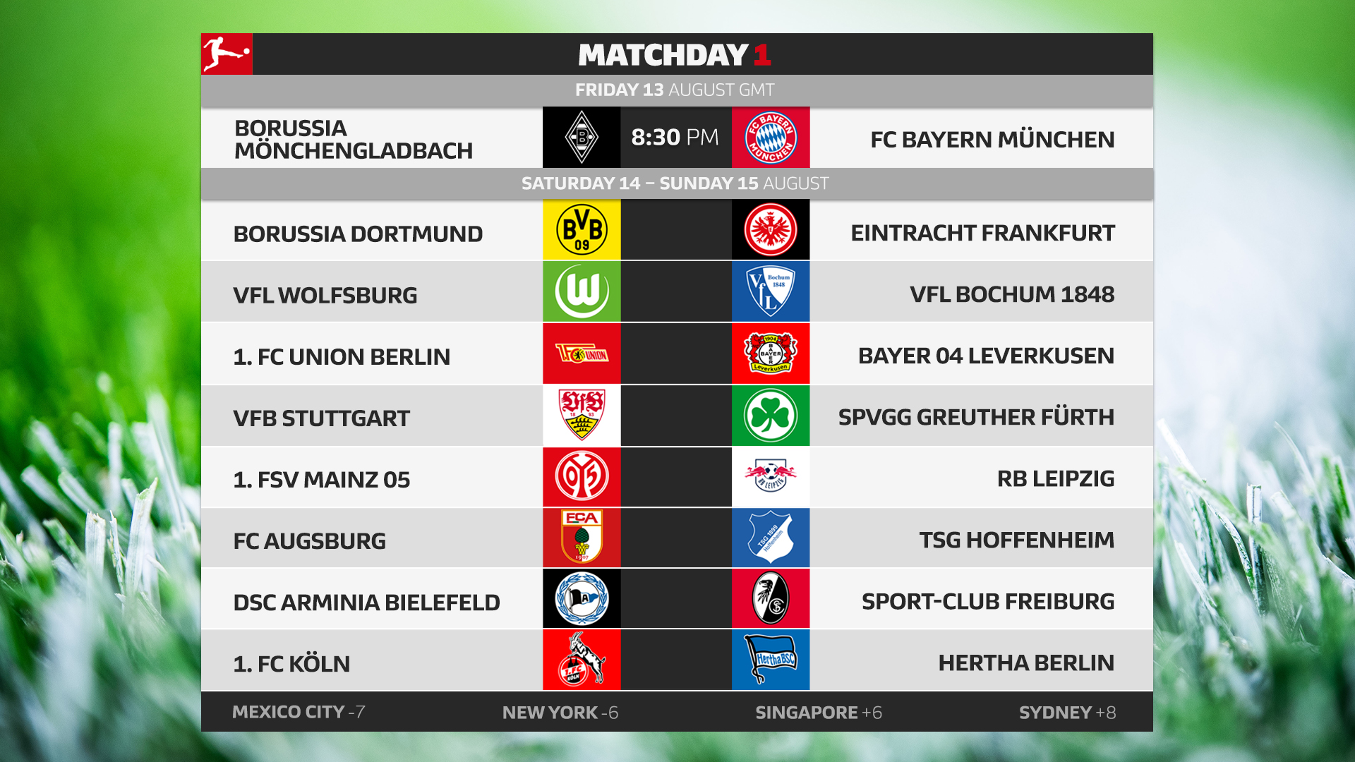 Bundesliga matches