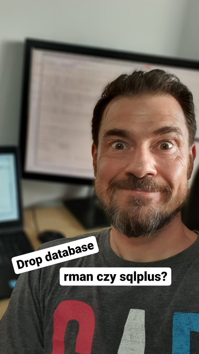 MarcinBadtke's tweet image. @OracleDatabase możesz usunąć #DBCA, #rman, #sqlplus. Pamiętaj o trybie MOUNT i RESTRICTED. Sprawdź listener, skasuj logi, pliki audyt, kopie zapasowe i archive logi. Jeśli nie będa potrzebne. Wyrejestruj z monitorowania.

#marcinbadtke #database #rdbms #oracledatabase #oracle