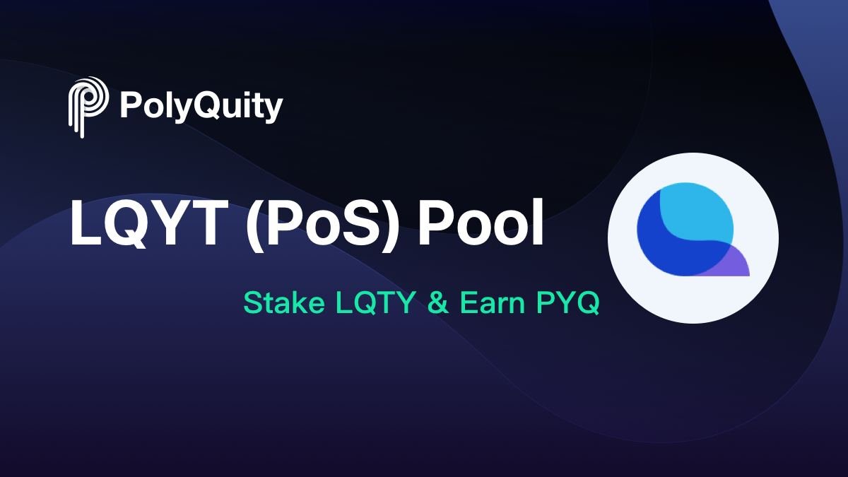 polyquity_org's tweet photo. To show the appreciation for the Liquity community, PolyQuity set a special LQTY pool for #LQTY holders, which allows LQTY holders get PYQ token by staking LQTY (PoS) on Polygon network when PolyQuity goes live.
#Liquity #LQTY #Polygon https://t.co/ppDGDlYRo7