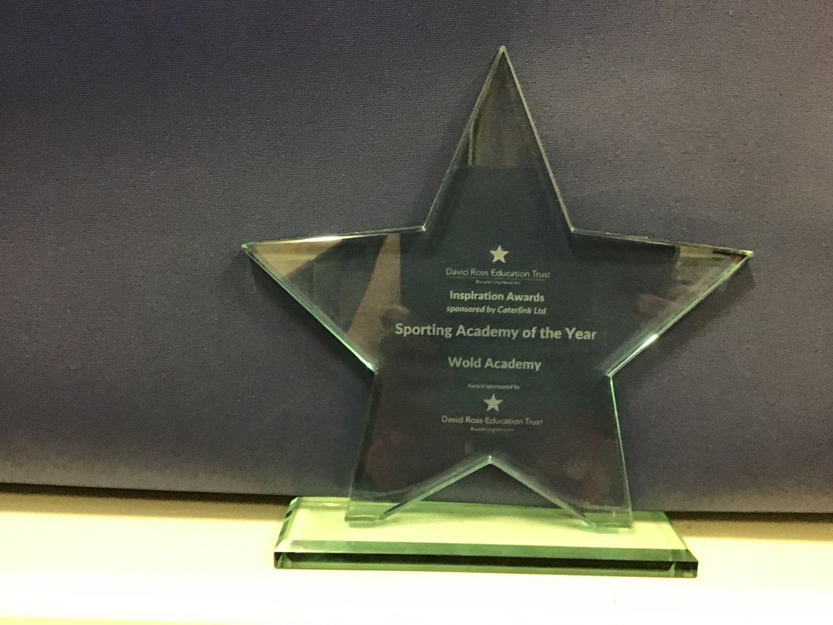 WoldAcademy's tweet photo. Wold is officially the Sporting Academy of the Year! #inspirationawards2021 @WoldAcademy @DRETnews @DRETsport https://t.co/uGYtfGehBV