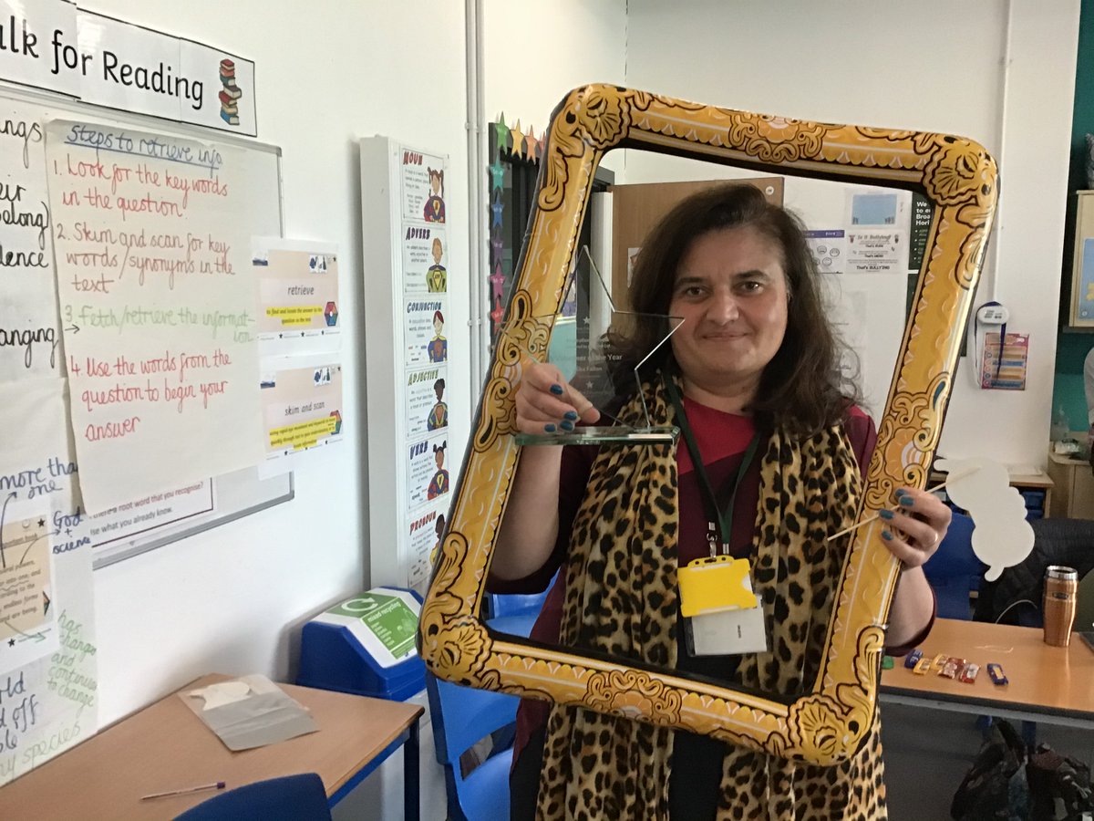 WoldAcademy's tweet photo. Chair of governors - Eka Fallon - wins the Volunteer of the Year award at the Inspiration Awards. Well done Eka and thank you for all your support for Wold! #inspirationawards2021 @WoldAcademy @DRETnews https://t.co/i00QqqMdgU