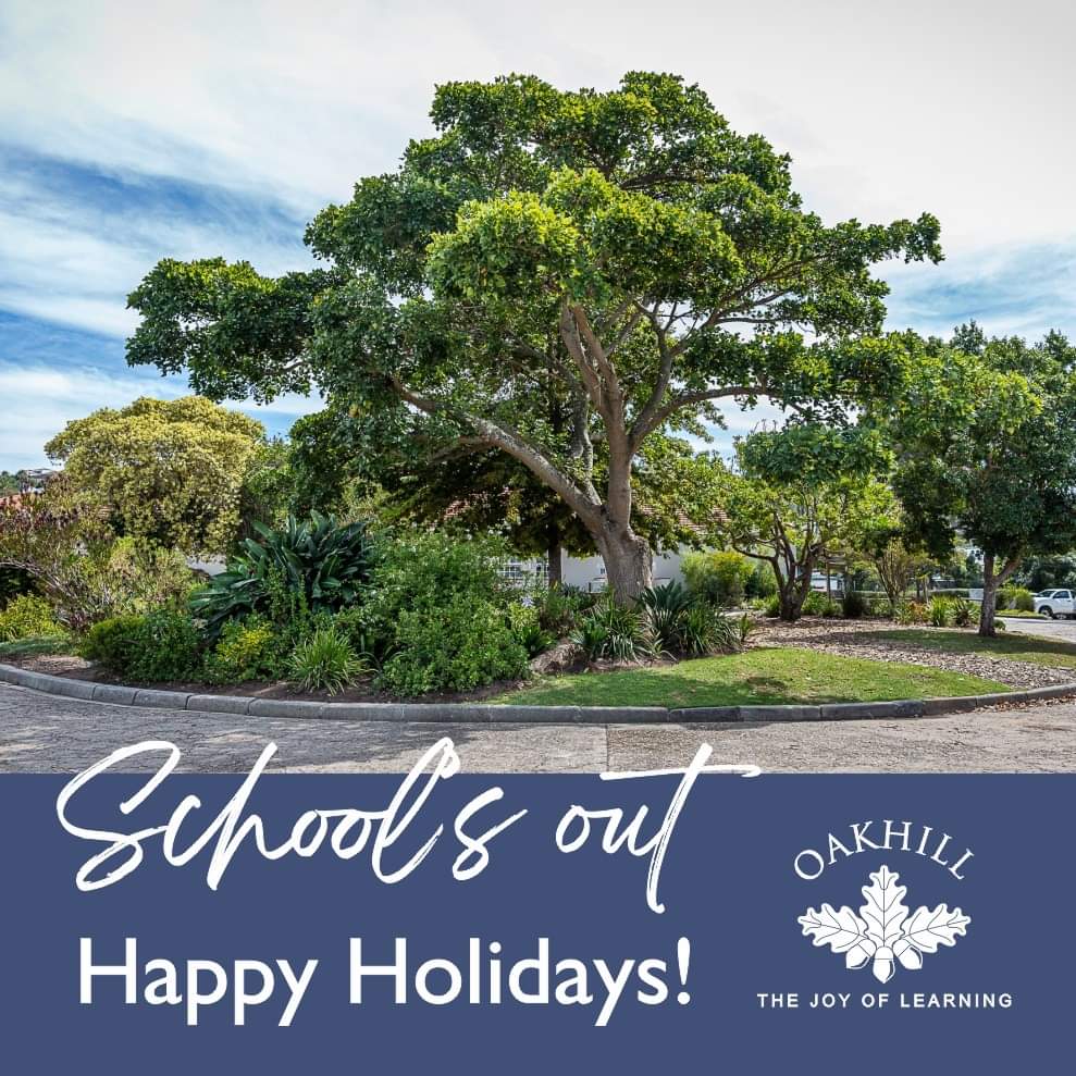 Wishing our Oakhill community a joyous and safe winter holiday break!   A reminder that Term 3 starts again on Tuesday, 20 July. Our reception and admin offices will however remain open for queries. #oakhillza