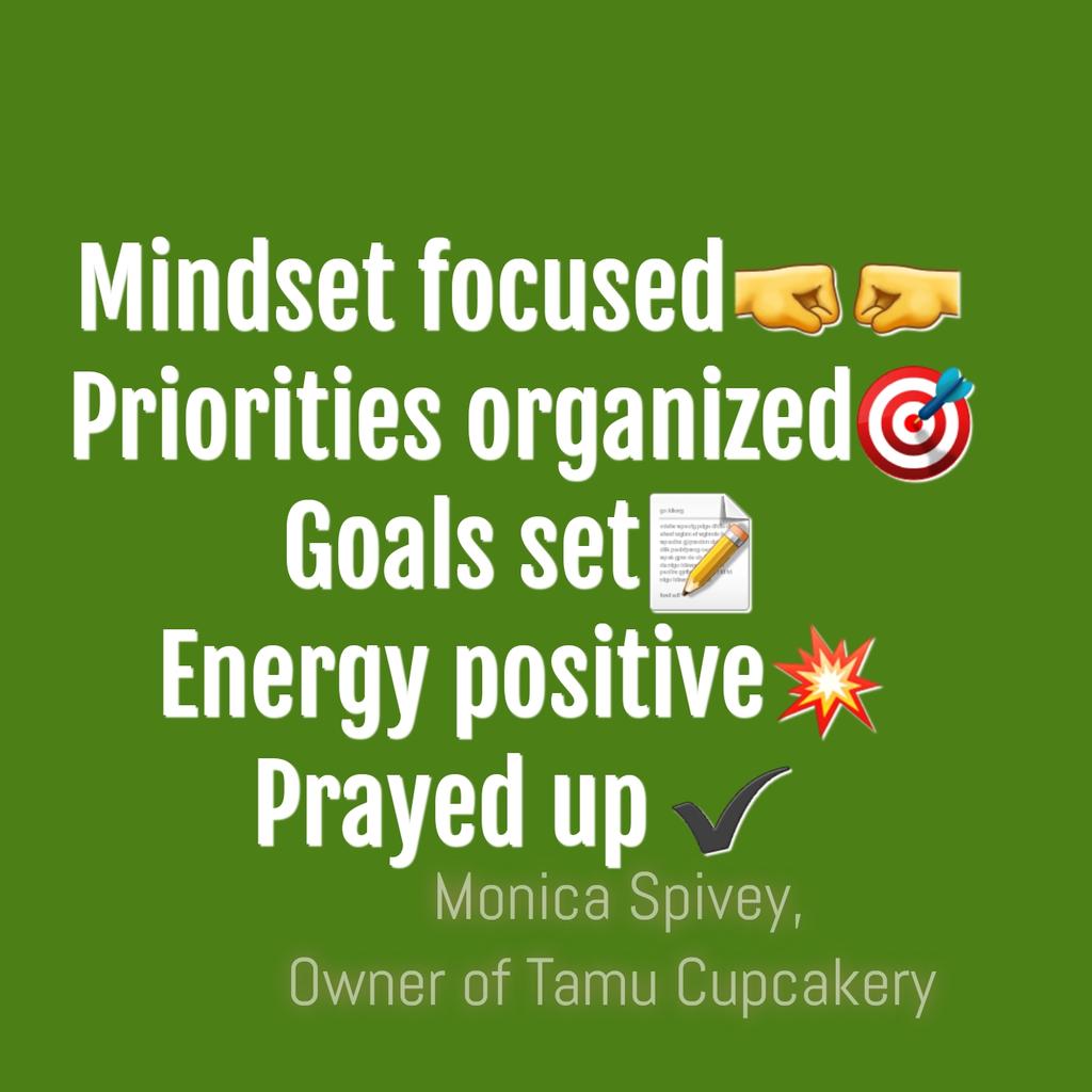 MonicaSpivey's tweet photo. Good morning 🤗. I encourage you all to love and appreciate life! Do what you've always wanted to do! Love &amp; appreciate family! Be kind to yourself! Get focused - Set goals - Be optimistic - Take Action - Pray with intent and believe that your prayers will be answered. https://t.co/9Kj72Rx1uF