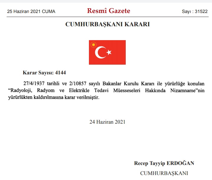Söz edilen nizamname radyasyonla çalışan aletlerin bulunduğu odaların nasıl olması gerektiği, duvarların nasıl kurşunlanması gerektiği, nasıl havalandırılması gerektiği,..... gibi konuların yanı sıra radyoloji çalışma saatleri ve izinlerini de içeriyor.
#RadyolojiNizamnameDokunma