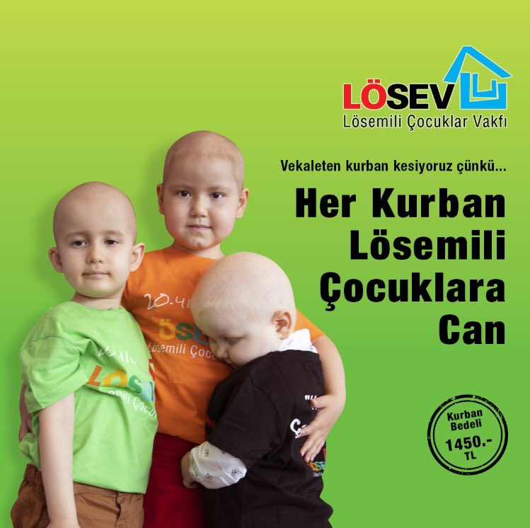 #HerKurbanLösemiliÇocuklaraCan 
🌹🍀💫
🔗losev.org.tr/kurban 
💻Banka ve internet bağış ekranlarından LÖSEV 
☎️0(312) 447 06 60