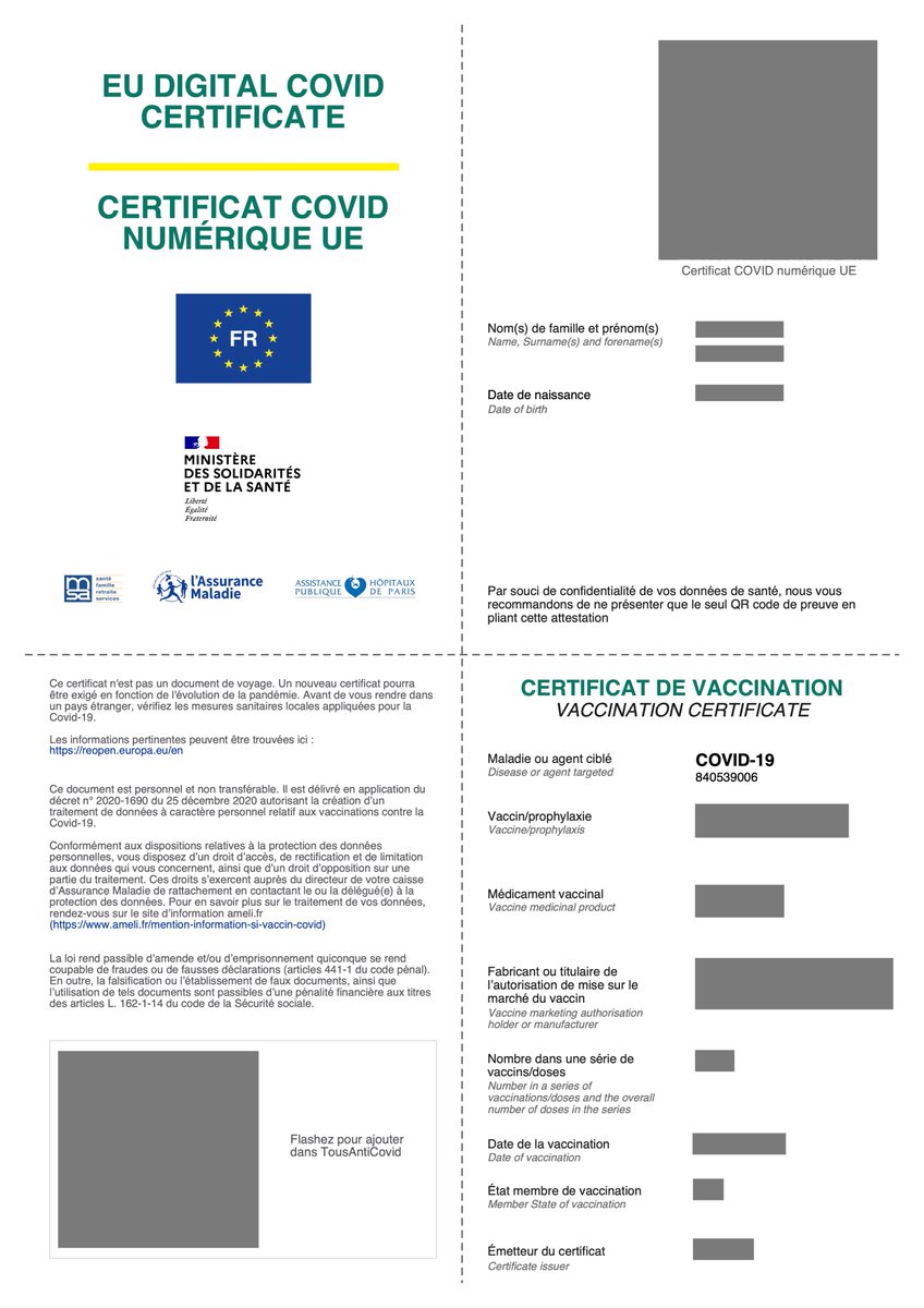 GrudlerCh's tweet image. Vacciné(e) ? Alors téléchargez maintenant votre certificat Covid-19 européen sur attestation-vaccin.ameli.fr !  🇪🇺

Voilà l'Europe concrète, qui vous facilitera la vie pour vos vacances !🏖