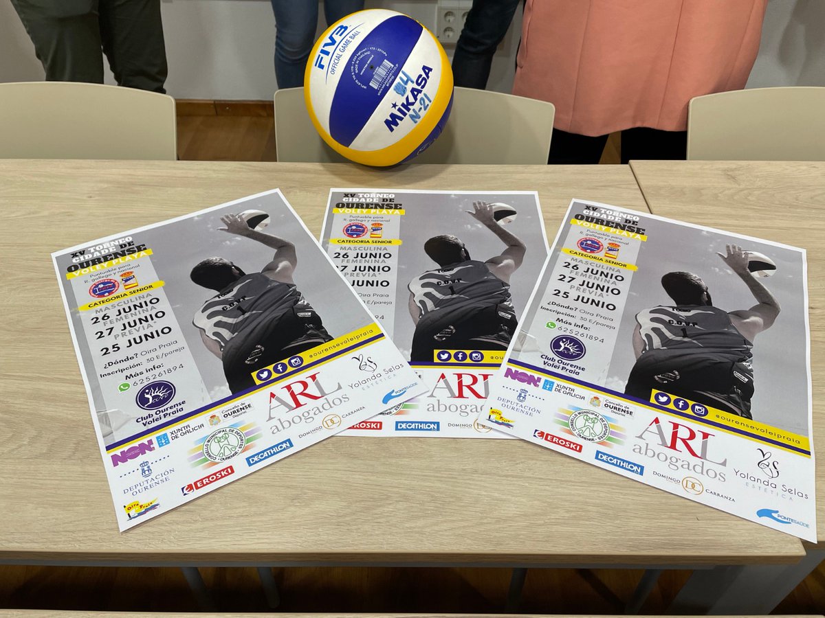 📷 Presentación do XV Torneo Cidade de Ourense desta fin de semana.
🏖️ 🏐 Comeza a tempada de #VoleiPraiaGalego! <a href="/OurenseVP/">Ourense Volei Praia</a>