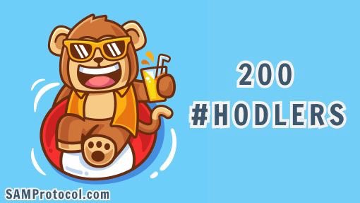 SamProtocol's tweet photo. We just hit 200 HODLERS and still counting!
#BSC #Airdrops #BinanceSmartChain #BNB #Bitcoin #Binance https://t.co/ZHqCdp5vuk