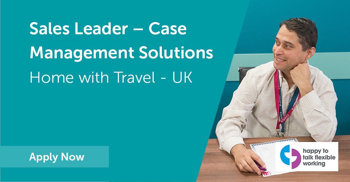 Civica_Careers's tweet photo. Are you looking for a Sales Leadership role within a leading SaaS Solutions company? You’ll lead a team of Sales Executives and #AccountDevelopment Managers selling our Case Management Solutions. To apply: https://t.co/CowKZs9Esw #CivicaCareers #sales https://t.co/J61otE7Hzk