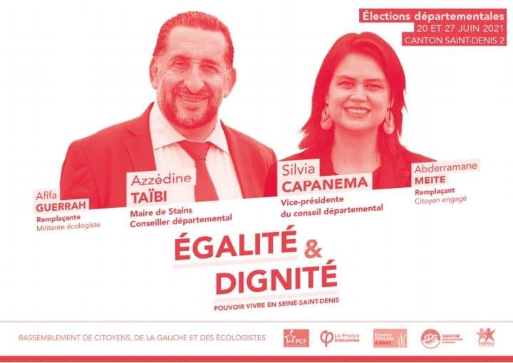 MathieuDefrel's tweet image. #departementales2021 et #regionalesIDF

Dimanche 27 Juin, tous mobilisés pour faire gagner la #gauche !

A #Stains, #Égalité et #Dignité avec @AzzedineTAIBI et @capanema_silvia (Tapez 2)

En #IDF avec @julienbayou, @Clem_Autain et @AudreyPulvar (Tapez 3)
