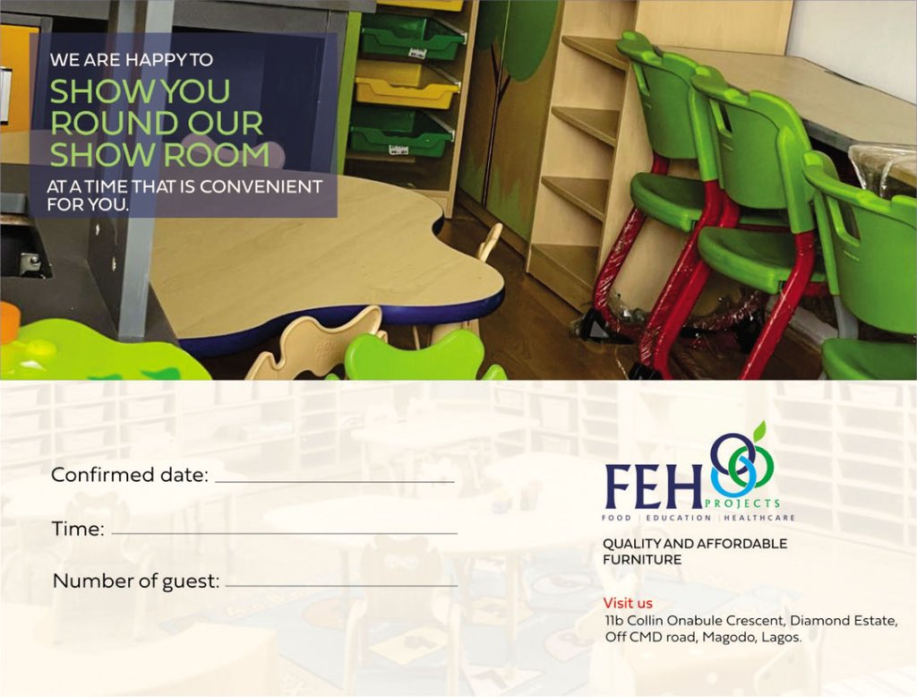 FEHProjects's tweet image. We are happy to show you round our showroom.
#schoolfurniture#schoolfurnituredesign#furnitureshowroom#schoolsinlagos