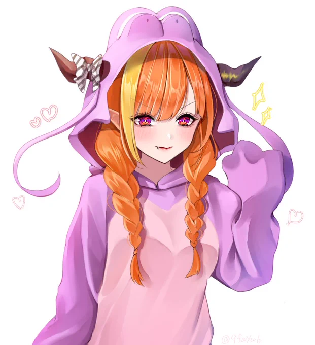 可愛すぎてサンリオの新キャラかと思ったもんね ૮₍'。• ᵕ •。`₎ა #みかじ絵 #桐生ココ新衣装 #桐生会FOREVER 