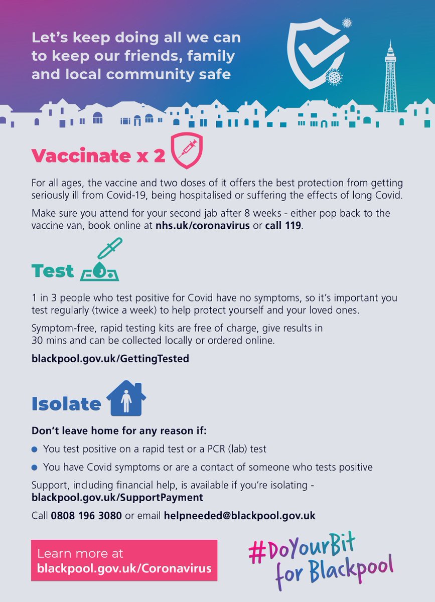 Vaccination Van June 2021 Locations...

Let's get Blackpool Vaccinated!