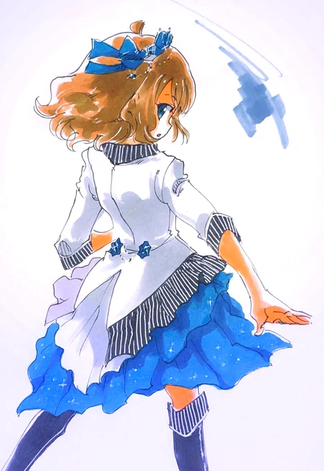 ブレイビングフェアリアル衣装で振り向きセンパイ。 