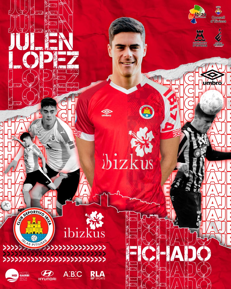 ✅ ¡𝗝𝘂𝗹𝗲𝗻 𝗟𝗼́𝗽𝗲𝘇 (DFC | 25) es nuevo jugador del #CDIbiza!

⚔️ ¡El contundente central eibarrés llega a #Ibiza procedente del <a href="/barakaoficial/">Baraka Games</a> para disfrutar de la #SegundaRFEF!

👋🏻 𝗢𝗻𝗴𝗶 𝗲𝘁𝗼𝗿𝗿𝗶,<a href="/julenls79/">Julen López</a>!

📲 #JulenEsDelCD

🔴 #TodoAlRojo #ElsVermells