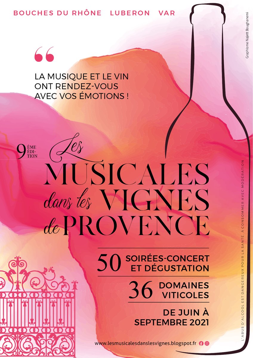 Incontournable cet été, découvrez la 9e édition des 'Musicales dans les Vignes de Provence' ! Lors de ce festival unique en son genre, 36 prestigieux vignobles vous ouvrent leurs portes pour 50 soirées concert & dégustation 🍷 Réservez vos places ici : bit.ly/3w55dK9