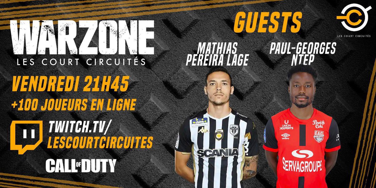 Pour ceux que ça intéresse ce soir gros tournoi Warzone avec @CourtCircuites a l’organisation ! Allez les DM y’a des guests sympa 😉