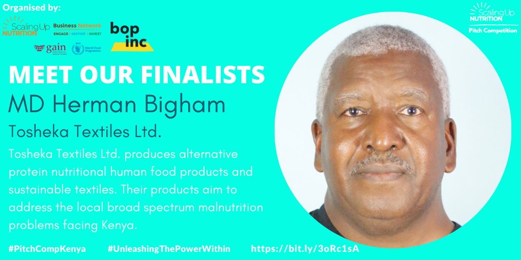 KenyaSbn's tweet photo. Meet some of the 2021 #PitchCompKenya competition finalists.@SUNBizNet @GAINAlliance_KE @WFPInnovation.
#UnleashingThePowerWithin
#Manutrition
#Innovation https://t.co/toGoQMlM68