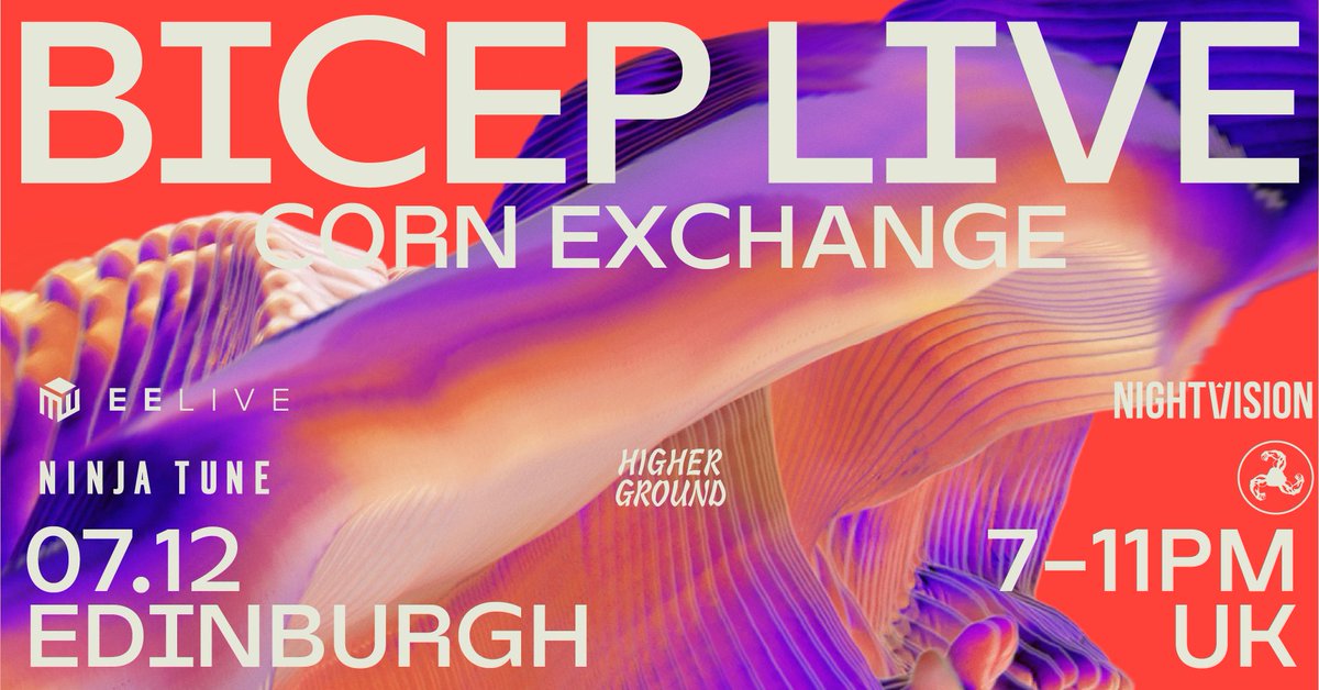 Something extra special for the end of the year 💪

<a href="/feelmybicep/">B I C E P</a> are bringing their full LIVE show to @Ed_CornExchange 

Tickets on sale next week, register for priority tickets here: bit.ly/bicepliveedinb… 

For a chance to win 4 tickets, RT &amp; tag 3 friends.