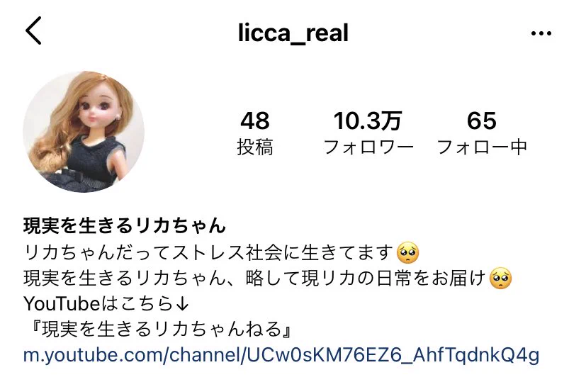 涙なしには見られない？現実を生きるリカちゃんのアカウントwww