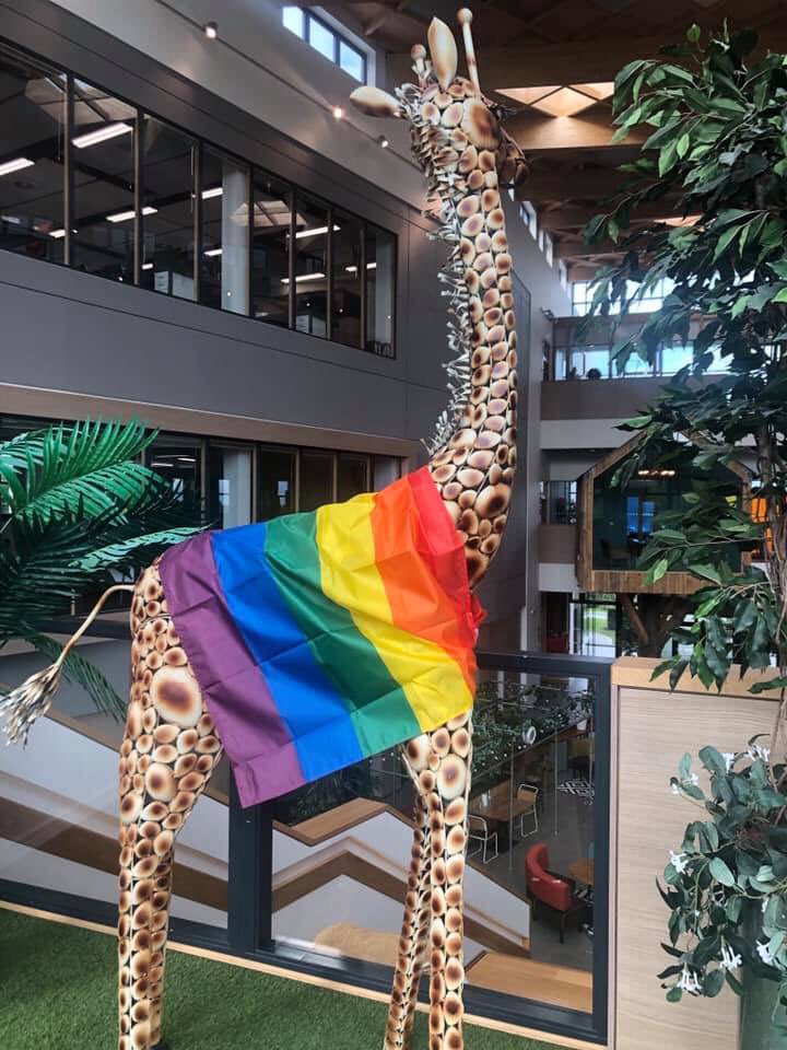 2 pic. Rainbow day at HQ 😍 #PrideMonth2021 https://t.co/ckkM7AA22W