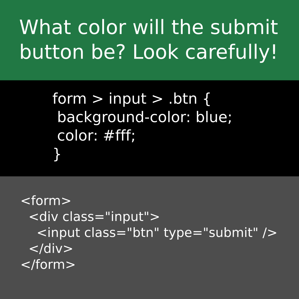 WeArePirple's tweet photo. What color will the submit button be? Look carefully!
#html #html5 #htmlcss #css #cascadingStyleSheets #htmlcode #htmlcoding #HTMLHeading #HTMLHeadings #htmlcoin #htmlbuilder #html5tutorial #html5css3 #html5validation #htmlemails #htmldevelopers #htmlskills https://t.co/MVKrHY0dV6