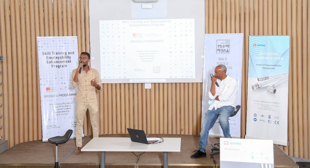 As part of <a href="/MastercardFdn/">Mastercard Foundation</a> #YoungAfricaWorks, our construction intervention concluded a 3-week technical training program delivered by <a href="/TheUrbanCenter/">የከተማ ማዕከል</a> to provide young people with relevant construction skills. 150 young people graduated and received their certificates this week.