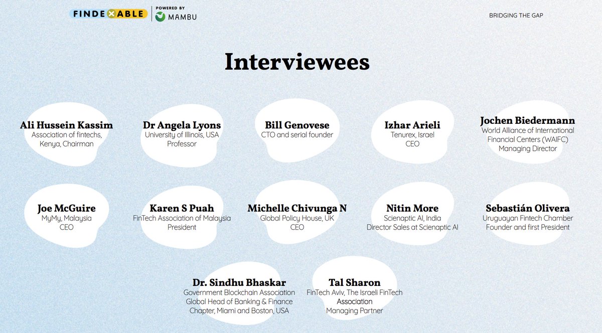 We would like to extend our thanks to all of our interviewees for their brilliant insights into the 2021 Global #Fintech Rankings, powered by <a href="/Mambu_com/">Mambu</a>!

Read the full report here: bit.ly/3j5RKyH