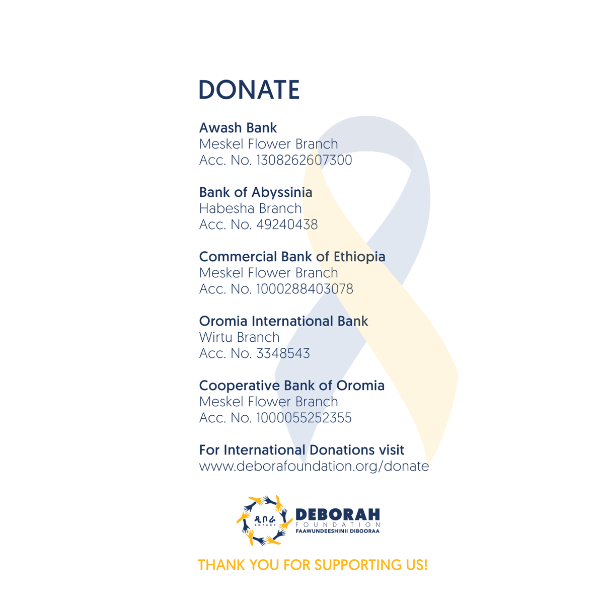 Deborah Foundation tweet media