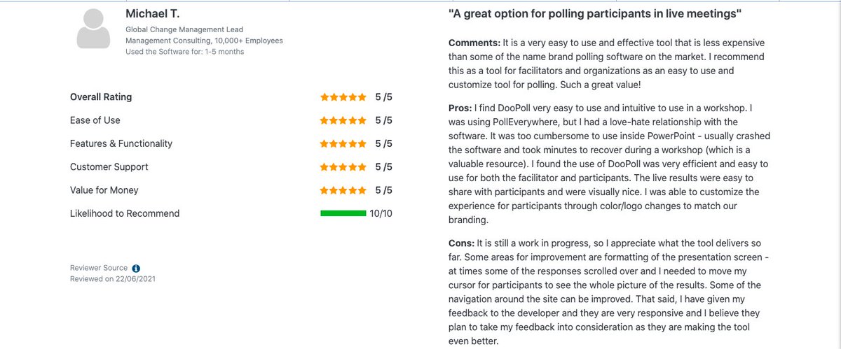 This latest review of our easy-to-use platform is a cracker. Check out the others too... ⭐️⭐️⭐️⭐️⭐️

capterra.co.uk/reviews/186501…