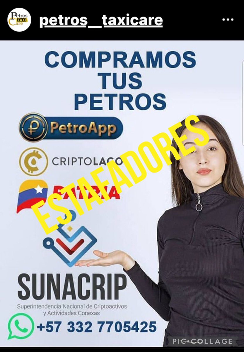 RT 
🆘🆘#Venezuela @petros__taxicar #Estafadores 
Usan:

00573227705425

URGENTE: denunciar cuenta #Fraude 

#alertainternacional
#ladrones #cuidado #comparte #junio #julio #vacaciones #valencia 
#Caracas #cambios  #petros
#miami #changes #petrotips #petros_taxicare
