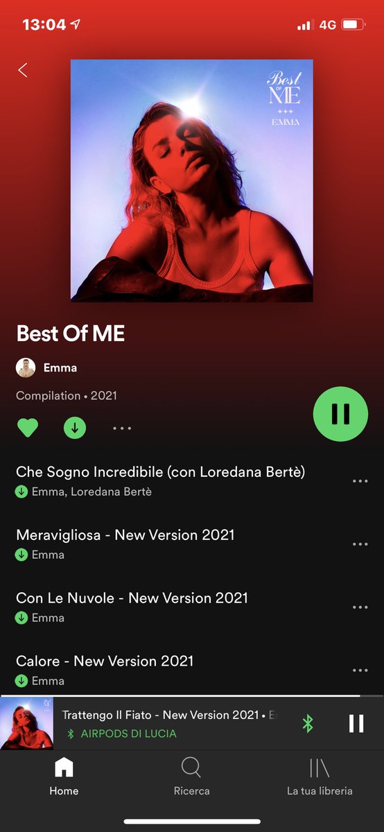 Questi siamo noi ❤️‍🔥🎤🥂🎉💯 <a href="/MarroneEmma/">Emma Marrone</a> copertina colore rosso acceso e sfumature perfette 😎