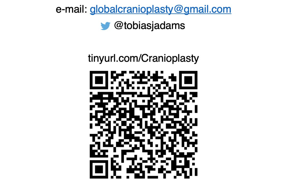 tobiasjadams's tweet image. It was a pleasure to present our work on global #cranioplasty practice following #TBI at the @WFNSHQ webinar on innovations in #neurotrauma today!
@_SaraVenturini_ @SaniyaMediratta @pja_hutch 

There is still time so please contribute to the survey at: tinyurl.com/Cranioplasty