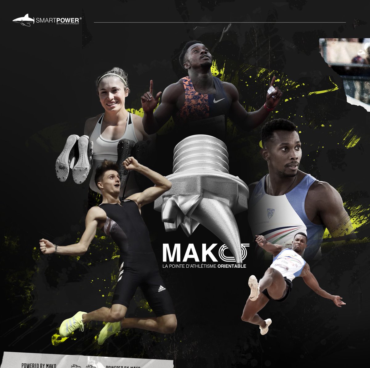 SmartPowerstud's tweet image. Les SHARKS sont à l'attaque ! Bonne chance à @arthurguecisse @rubengado @mhdiane et @ethancormont qui seront présents avec leurs pointes MAKO à Angers ce week-end et à Nancy le 5 Juillet pour Arthur #athlétisme #sprint ##décathlon #heptathlon #sautalaperche #FFA #meetingangers