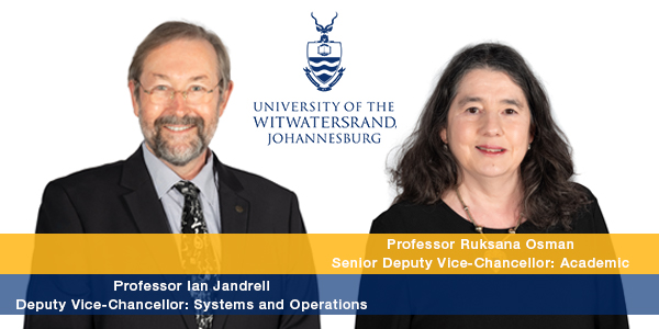Wits University (@witsuniversity) on Twitter photo 👏🏾🎉🎊Congratulations to Prof. Ruksana Osman and Prof. Ian Jandrell on their new appointments to the Senior Executive Team of <a href="/WitsUniversity/">Wits University</a>.
Prof. Osman has been appointed as Senior DVC: Academic and Prof. Jandrell, as DVC: Systems and Operations.
Read: wits.ac.za/news/latest-ne… 👏🏾🎉🎊Congratulations to Prof. Ruksana Osman and Prof. Ian Jandrell on their new appointments to the Senior Executive Team of <a href="/WitsUniversity/">Wits University</a>.
Prof. Osman has been appointed as Senior DVC: Academic and Prof. Jandrell, as DVC: Systems and Operations.
Read: wits.ac.za/news/latest-ne…